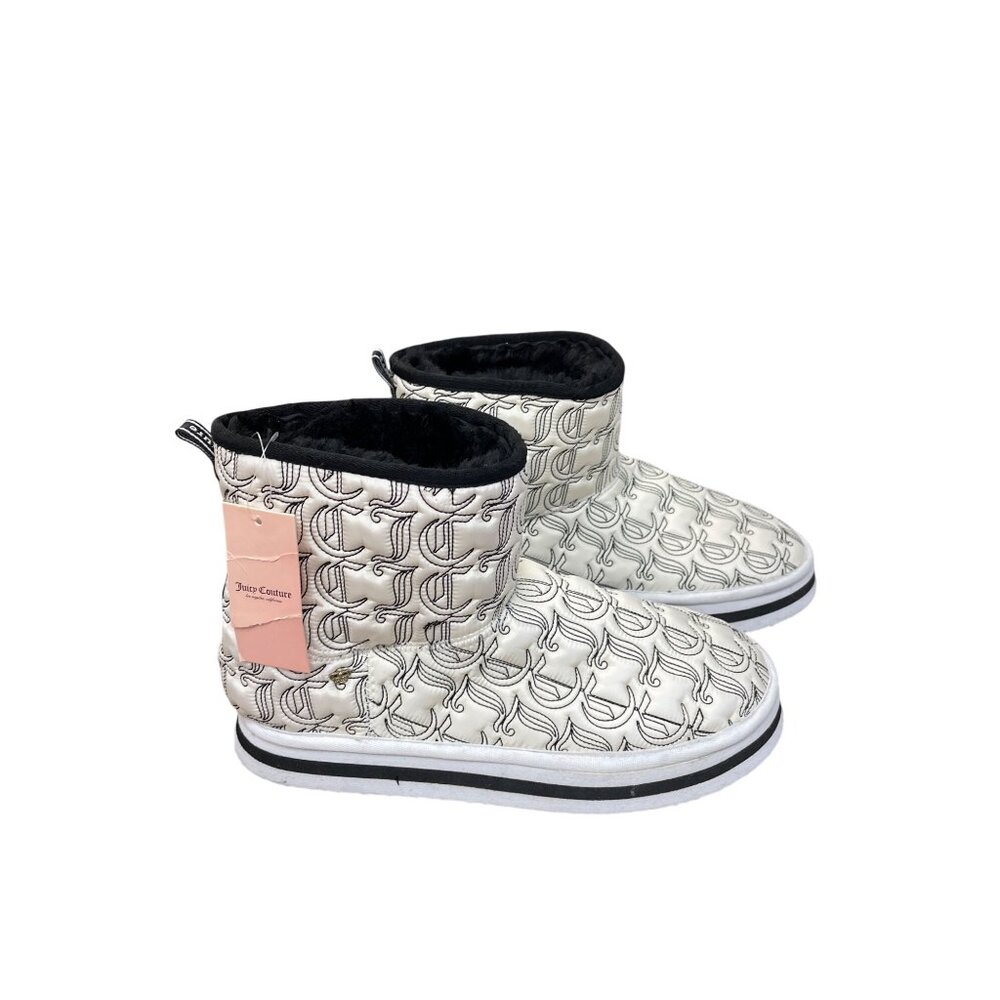 Juicy Couture Olivia womans white black lined ankle boots Sz 10M SKU 9524 - Picture 15 of 15